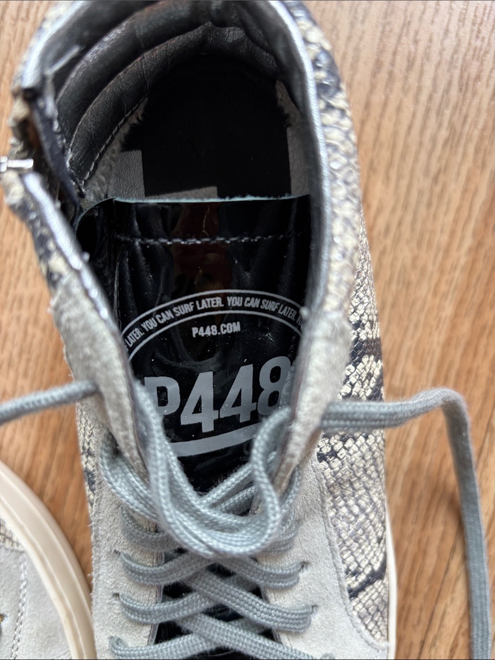 P448 Python Star High-Top Sneaker Size 9 - Picture 5 of 7
